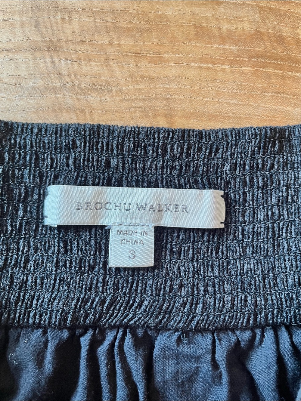 Brochu Walker Carpi Black Button-Front Midi Skirt S - Picture 4 of 7
